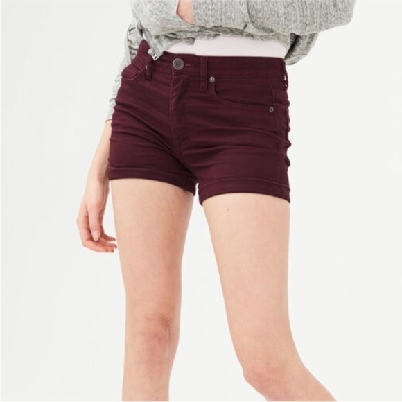 Aeropostale High Waisted Midi Short - Picture 1 of 6